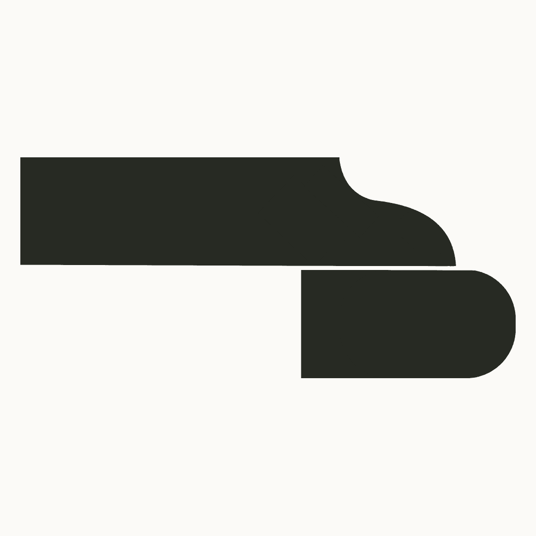 Offset Ogee Bullnose countertop edge profile